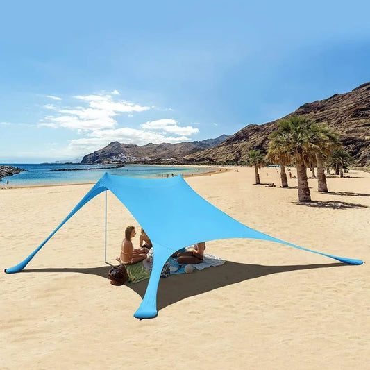 Portable Beach Tent – UV Protection Sunshade for 3-4 People