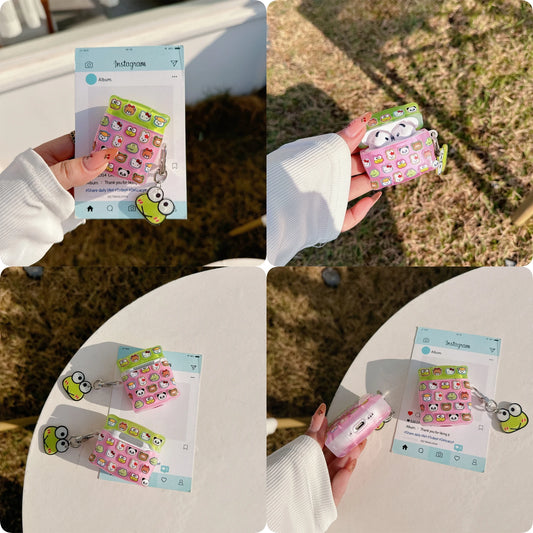 Hello Kitty & Keroppi Pillow AirPods Case – Cute Kawaii Style