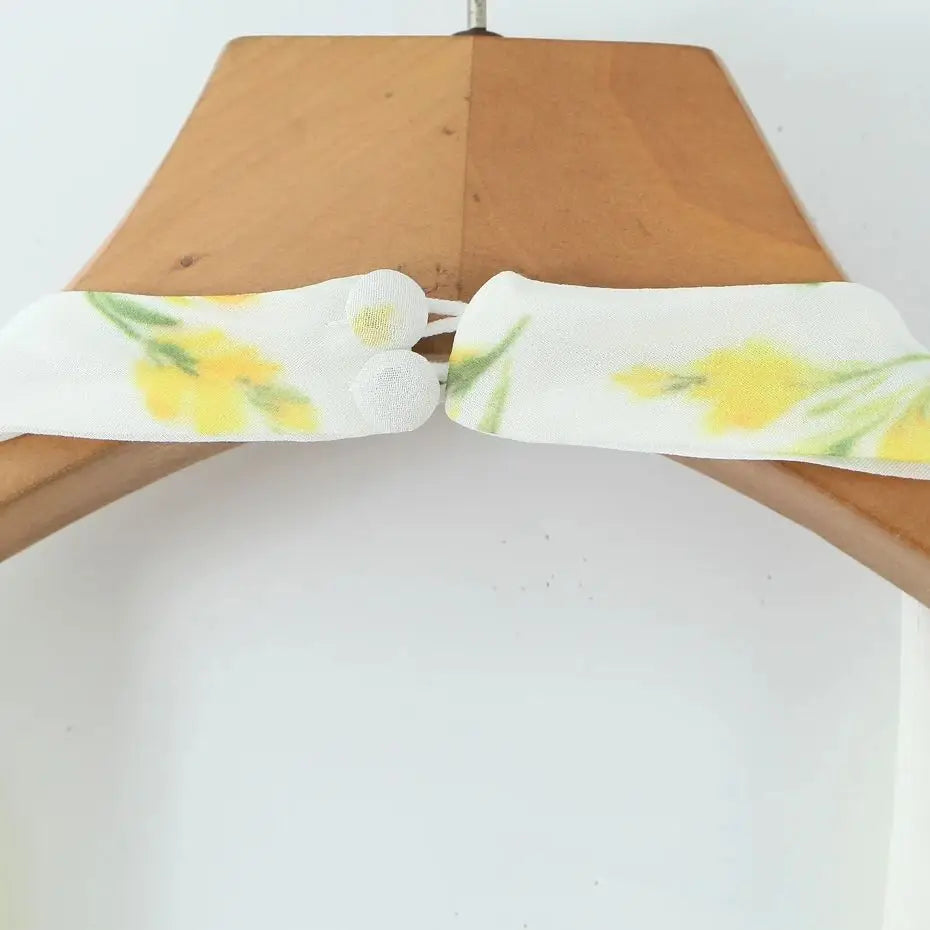 Lemon Print Backless Mini Dress
