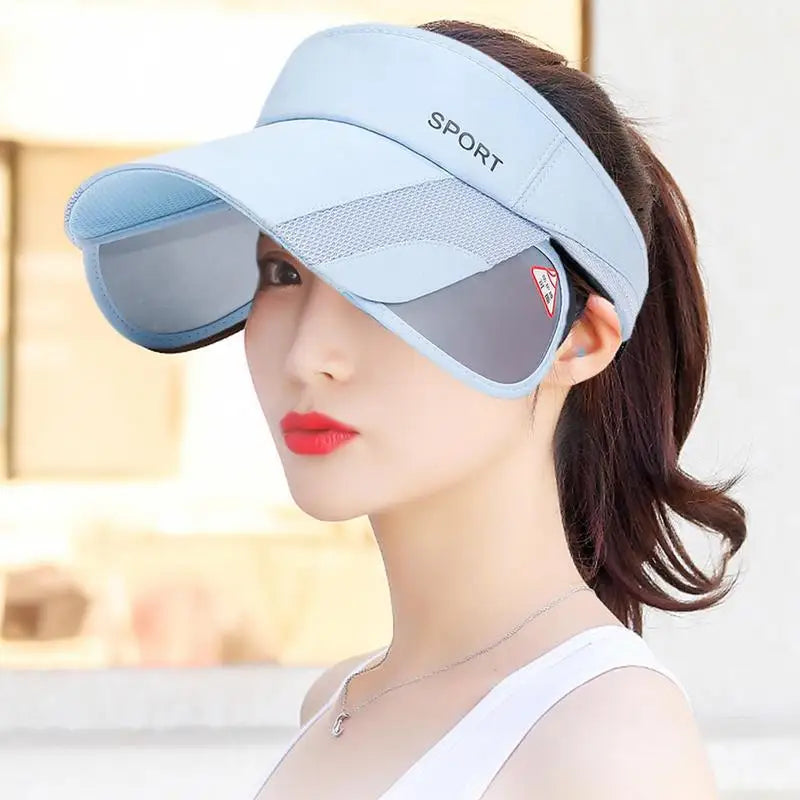 Women's Sport Sun Visor Hat – UV Protection for Running, Golf, Tennis & Outdoor Activities