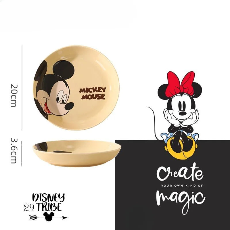 Disney Ceramic Children’s Dinner Plate – Heat Resistant Cartoon Design