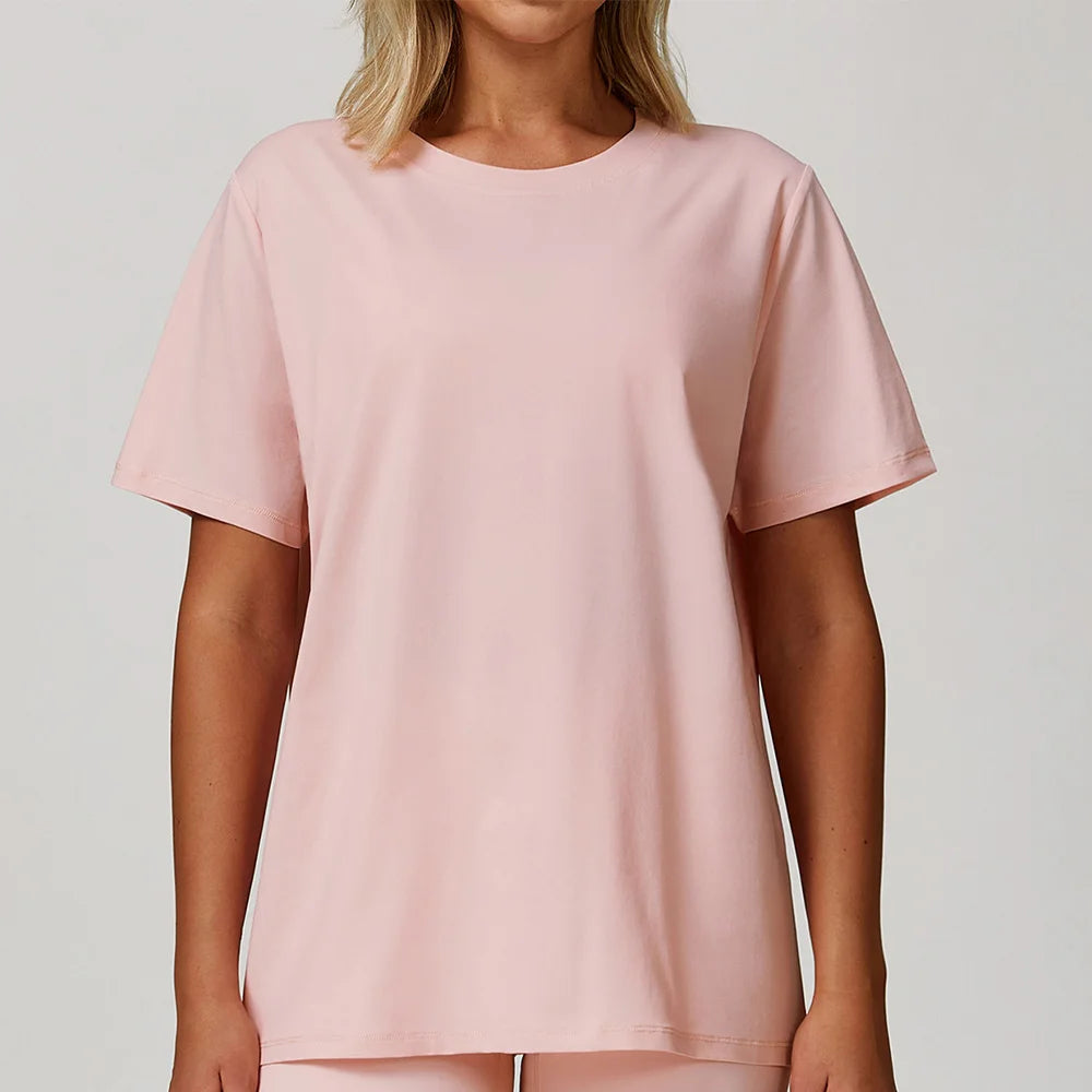 Loose Fit Quick-Dry Workout T-Shirt – Women’s Short Sleeve Gym Top