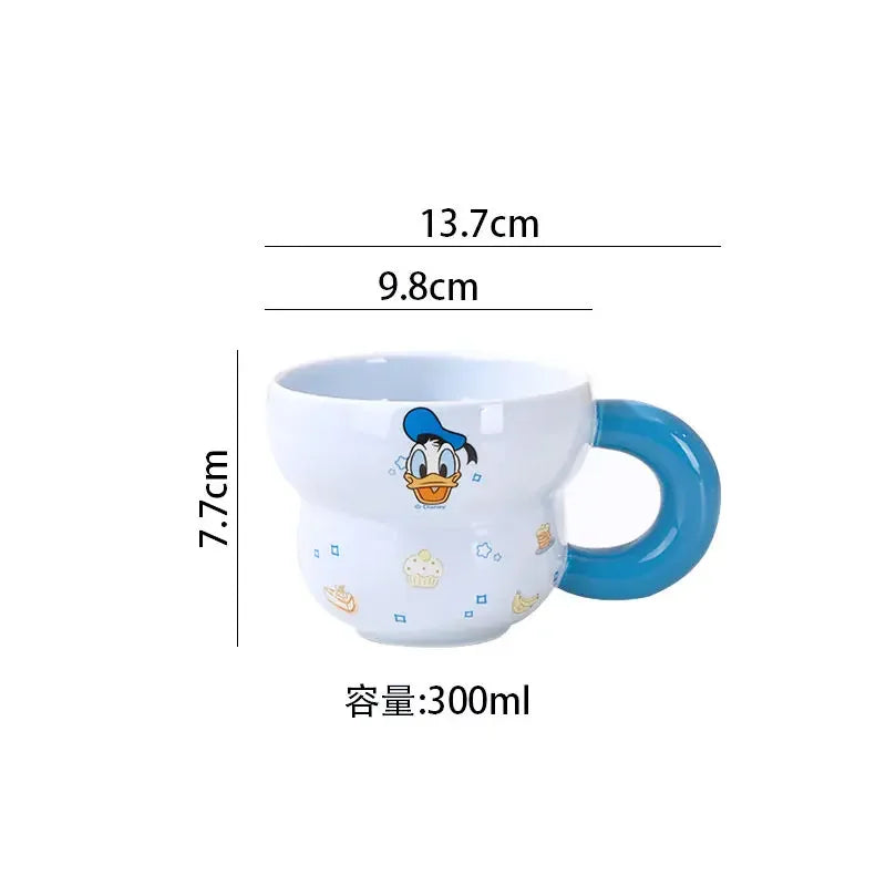 Disney Mickey Minnie Donald Daisy Ceramic Tableware Bowls & Plates Set