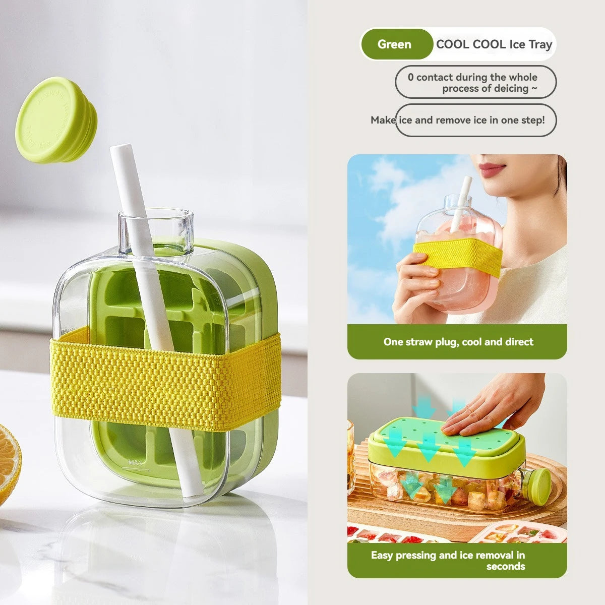 Fruit Infuser Juice Bottle with Strainer & Drinking Spout