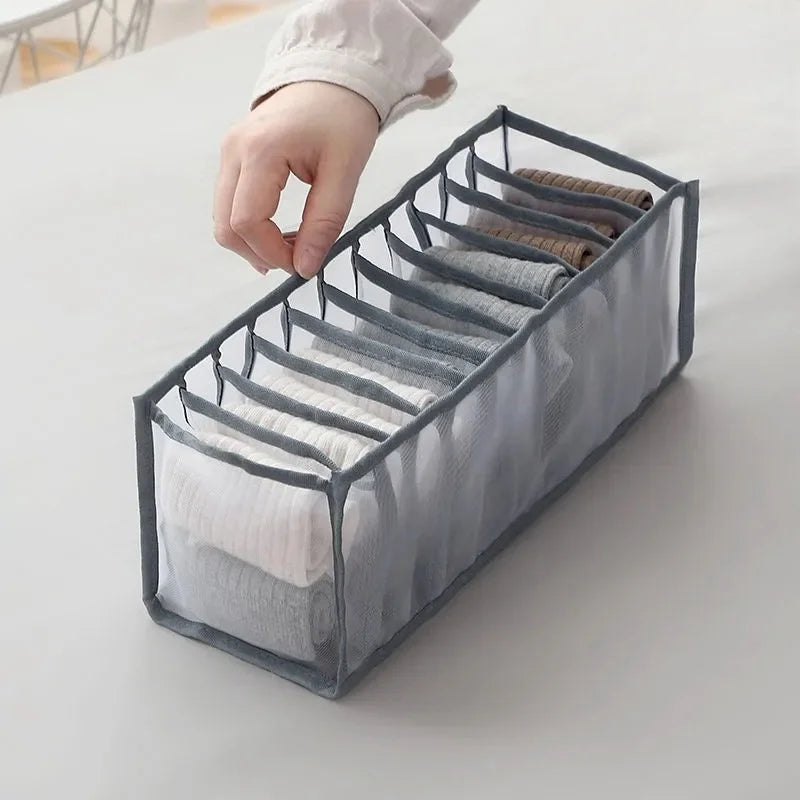 Foldable Mesh Drawer Clothes Organizer