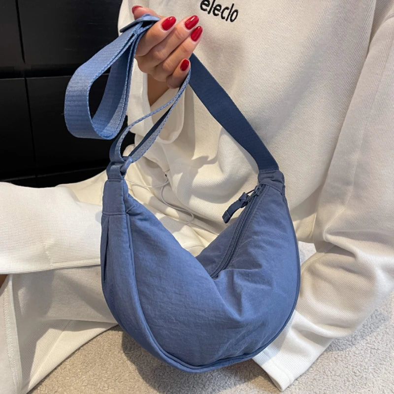 Casual Canvas Shoulder Bag – Large Capacity Crossbody Tote