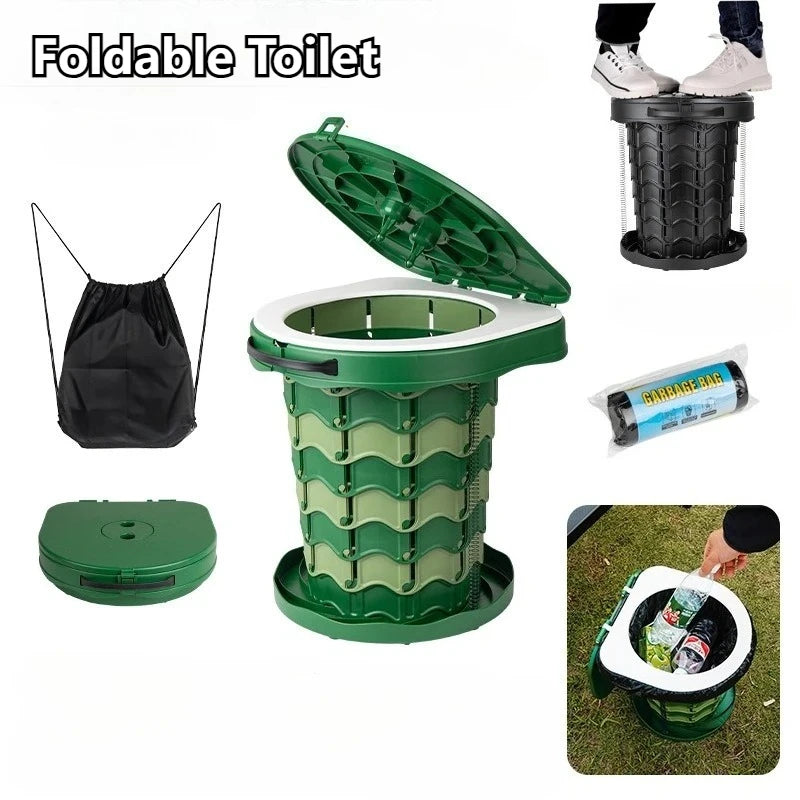 Portable Folding Camping Toilet Seat – Lightweight & Outdoor-Ready
