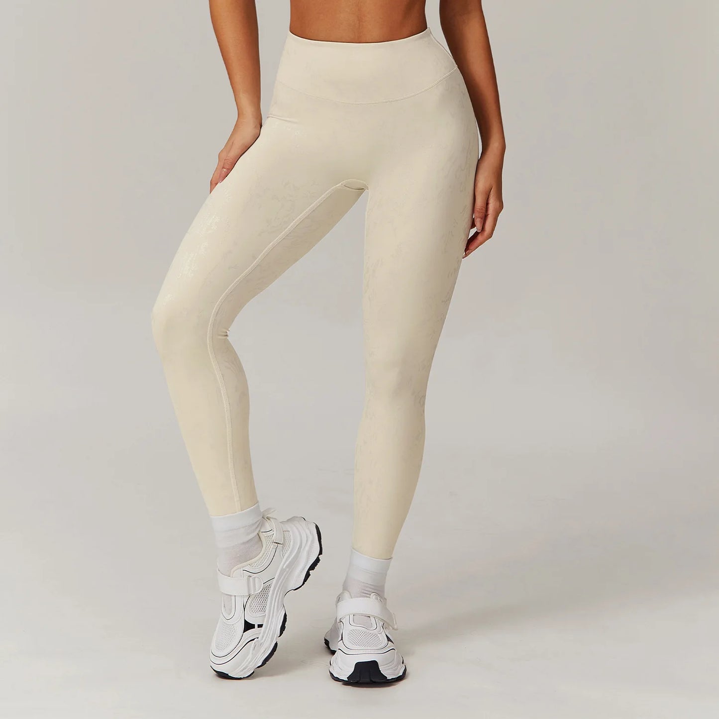 Printed High-Waist Scrunch Butt Leggings