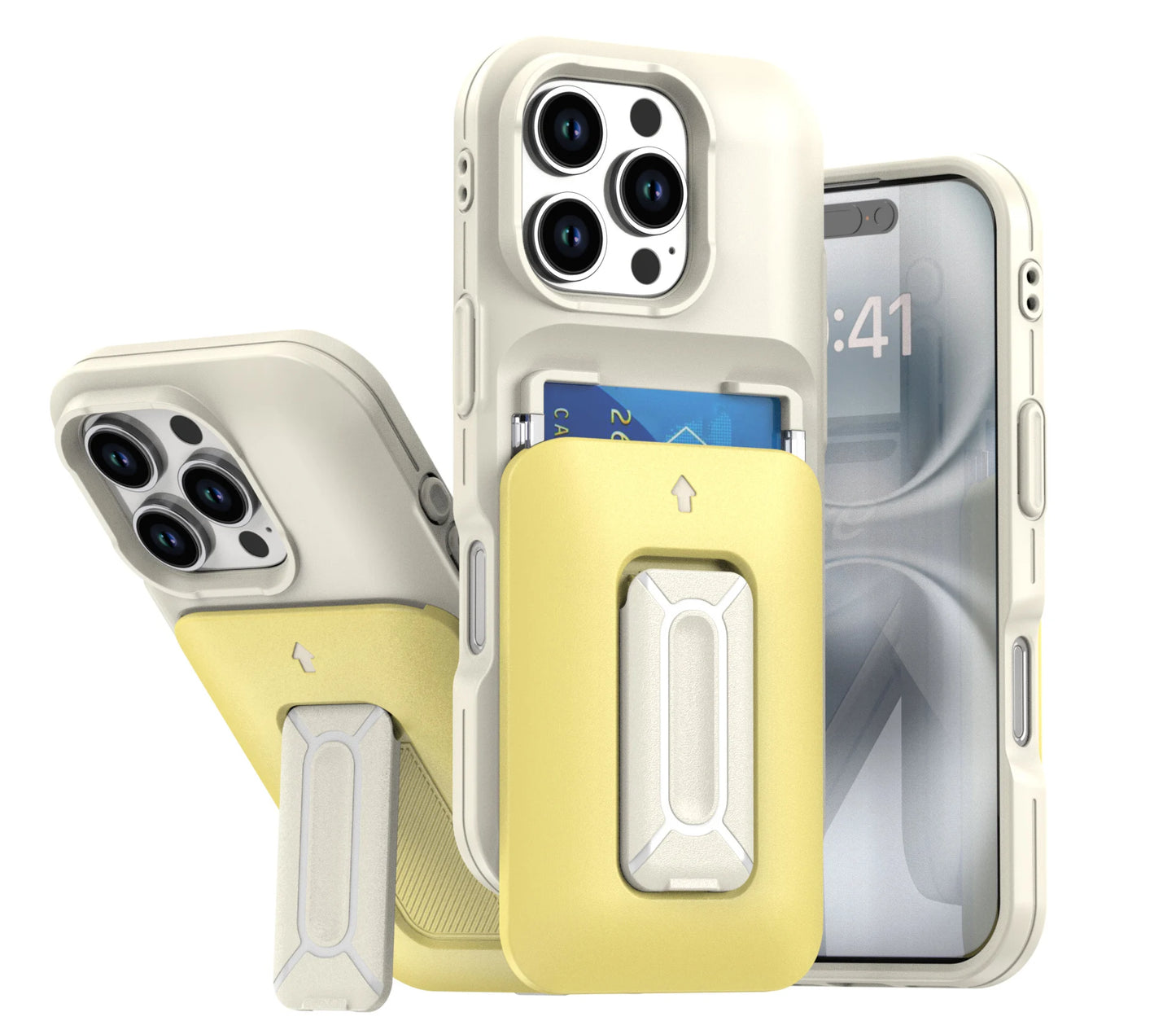 New Korean Sliding Card Holder Kickstand Protective Phone Case for iPhone 11 to iPhone 16 Pro Max – Stylish Multi-Functional Cover