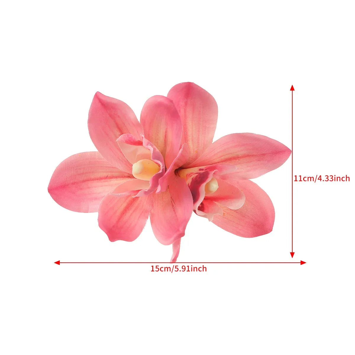 Orchid Flower Hair Clip – Bohemian Bridal & Holiday Hair Accessory