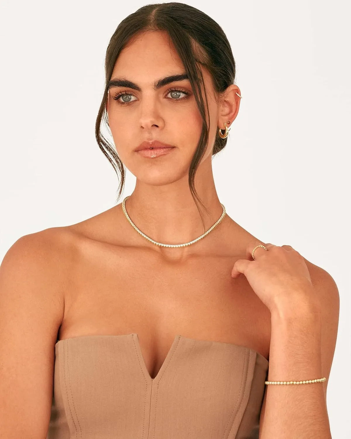 4mm Tennis Chain Necklace – Gold & Silver