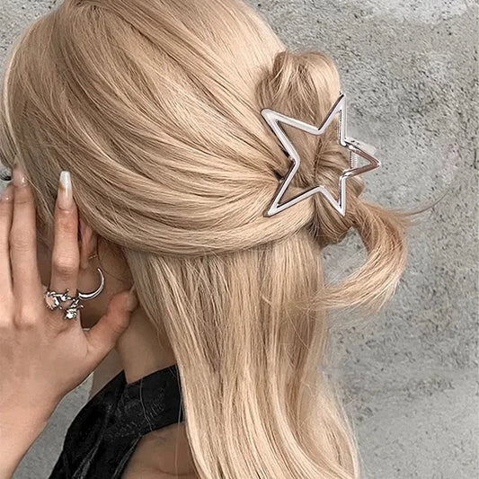 Hollow Star Metal Hair Claw