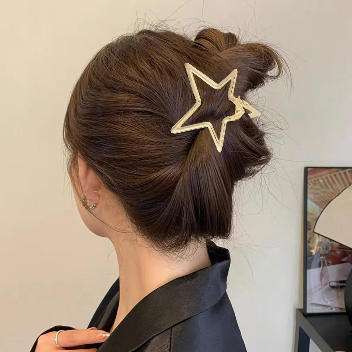 Hollow Star Metal Hair Claw