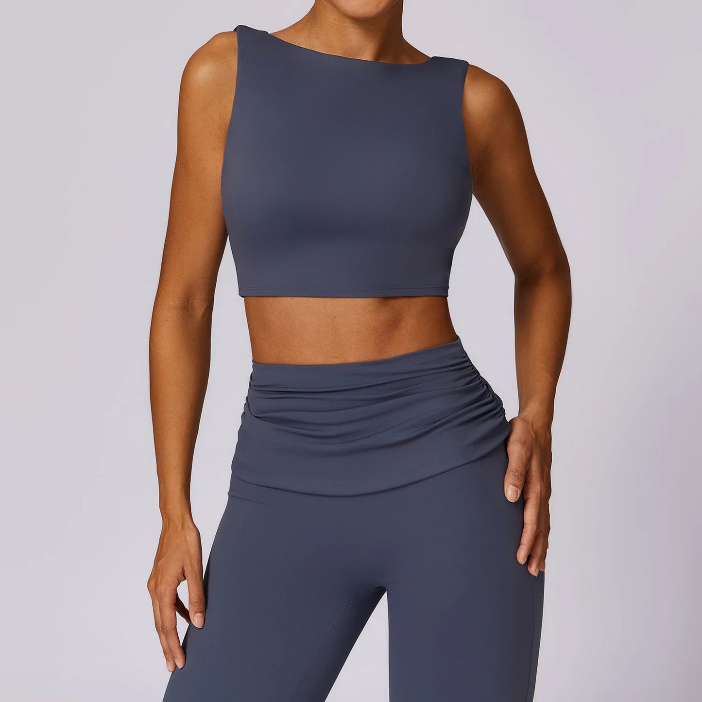 Push-Up Sports Crop Top for Women – Shockproof Support (Multi Colors)