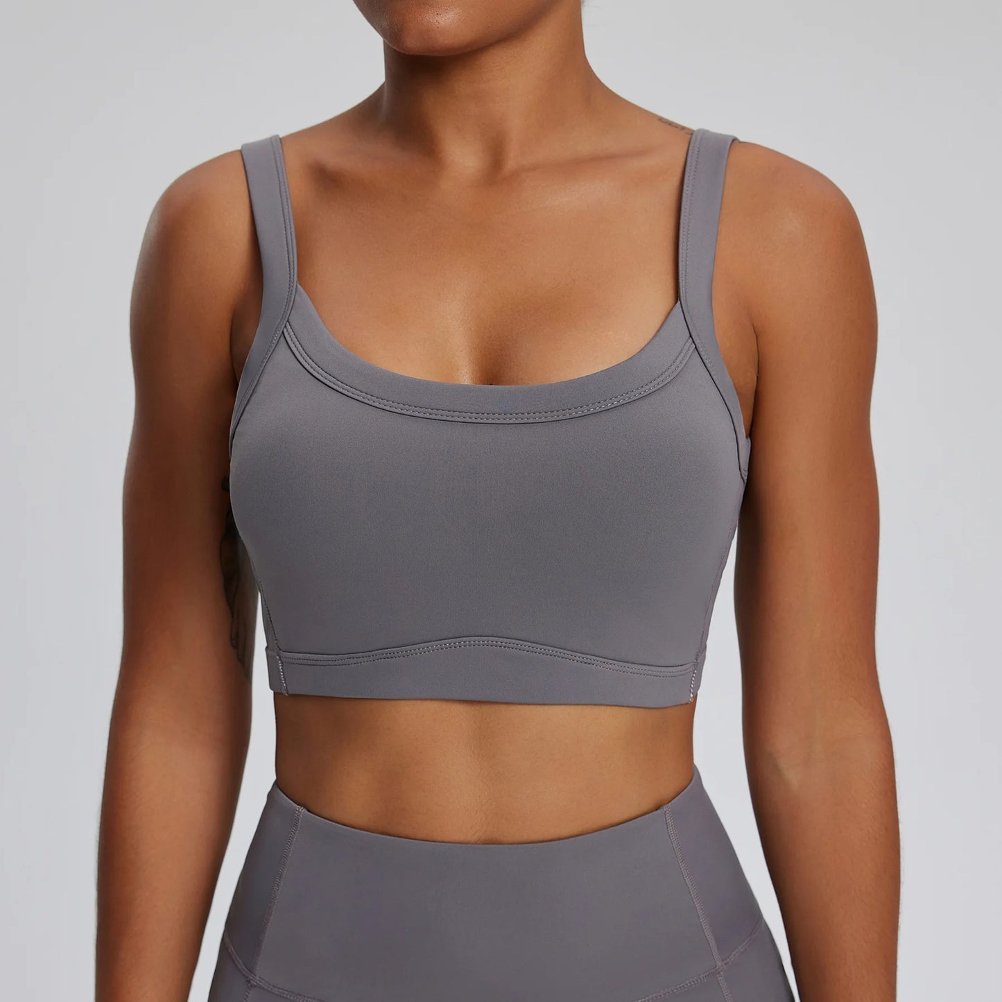 Padded Sports Crop Top – High Support for Yoga & Gym (Multi Colors)