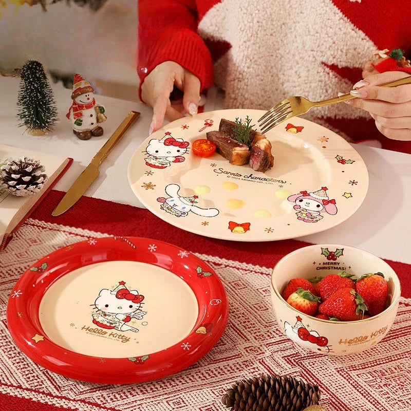Hello Kitty Christmas Dinner Set