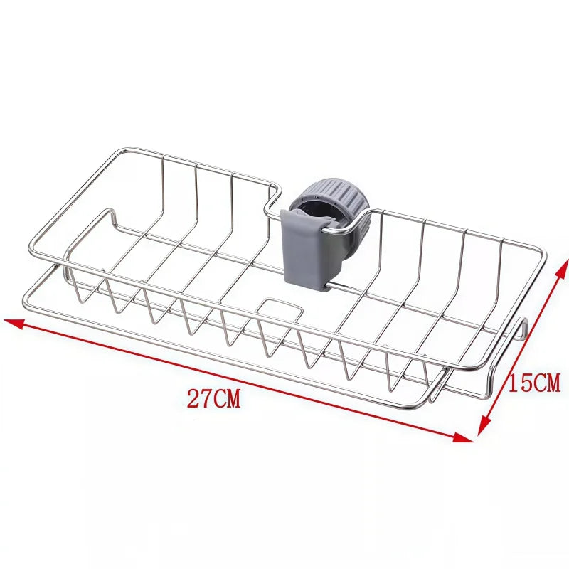 Stainless Steel Sink Organizer Rack – With or Without Towel Holder