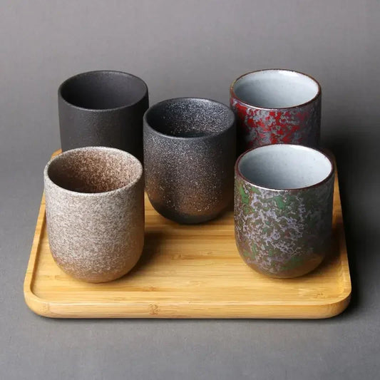 Japanese Style Stone-Pattern Ceramic Mug