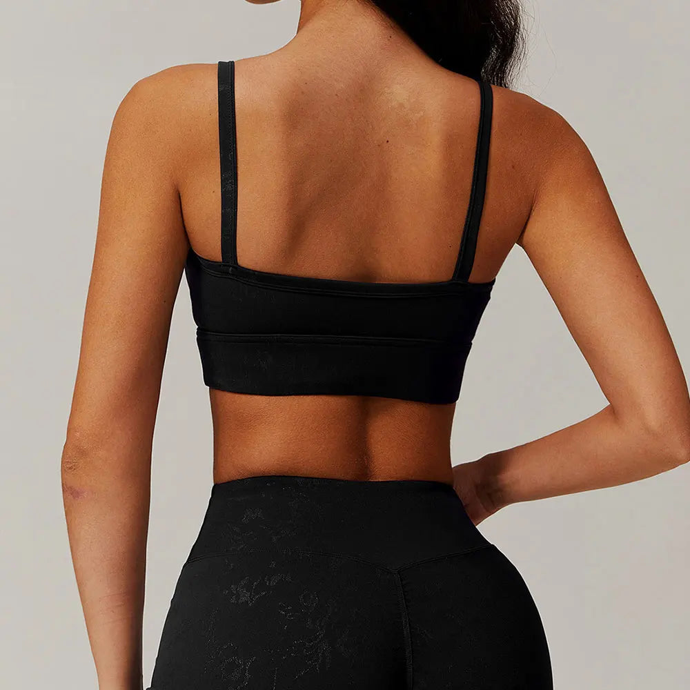 Printed Breathable Sports Bra – Sweat-Absorbing Padded Top for Yoga & Running (Multi Colors)