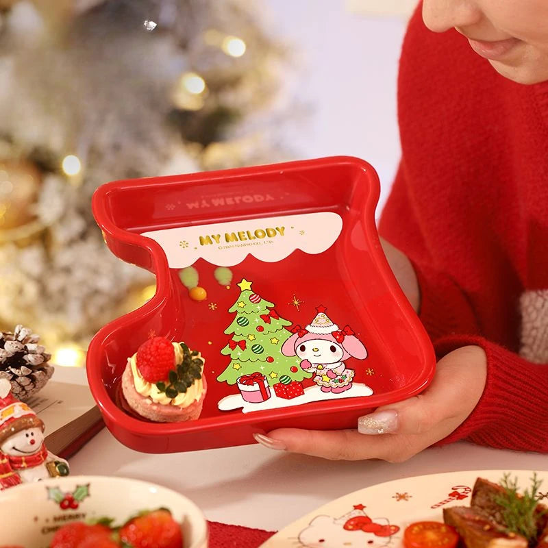 Hello Kitty Christmas Dinner Set