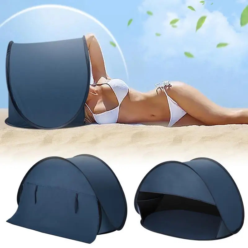 Instant Beach Head Shade Tent – Sun & Wind Protection – Breathable Fabric