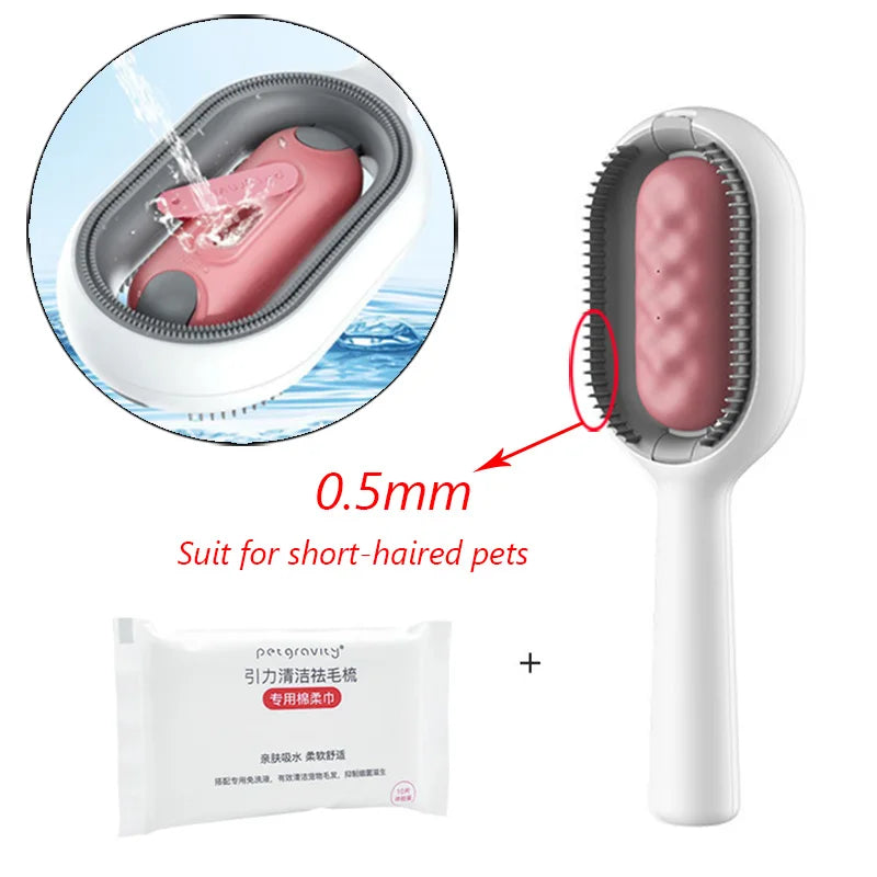 Pet Hair Removal Brush with Wipes – Easy & Efficient Cleaning for Cats & Dogs