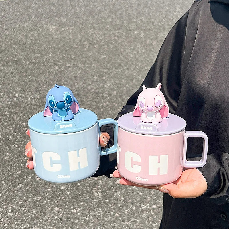 Stitch & Lilo Ceramic Mug with Lid – 450ml