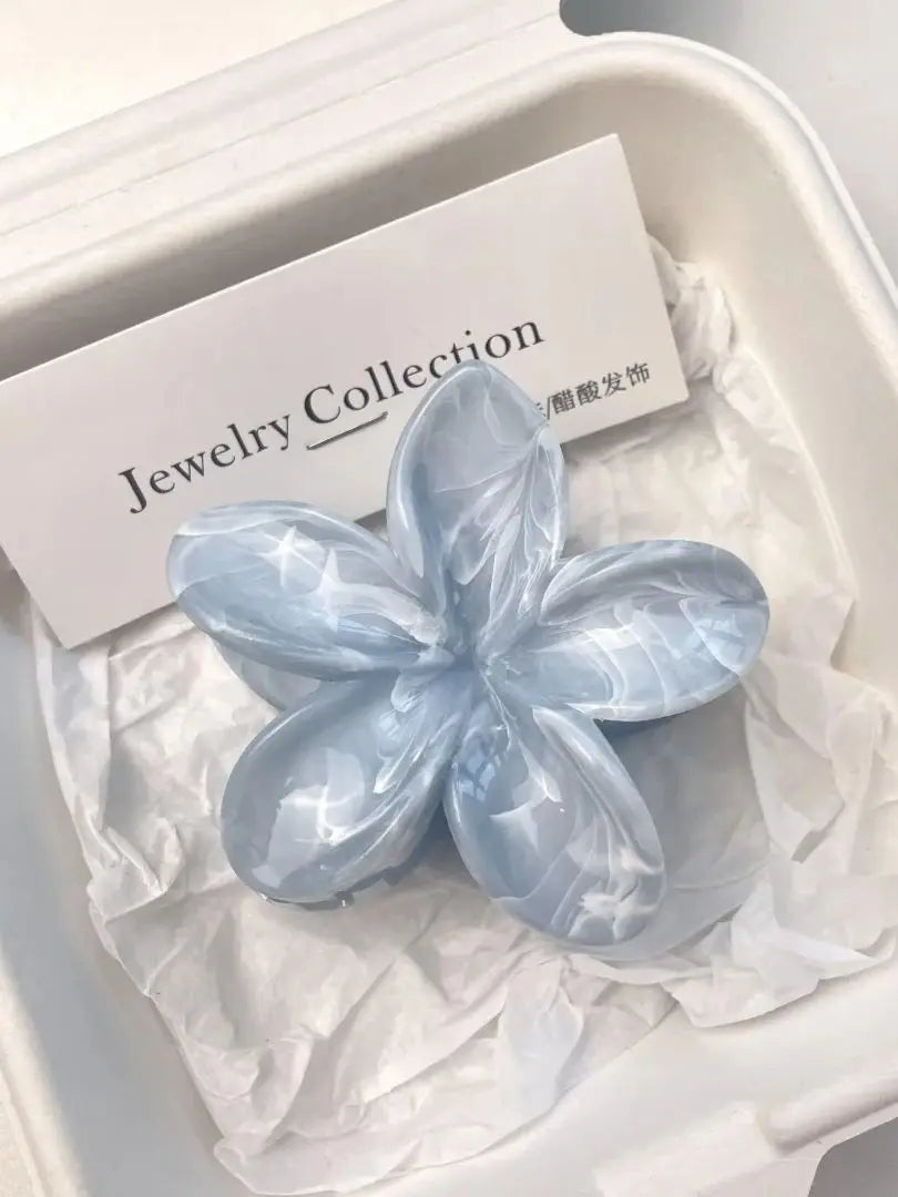 Flower-Shaped Hair Claw Clip – Summer Acrylic Hair Accessory
