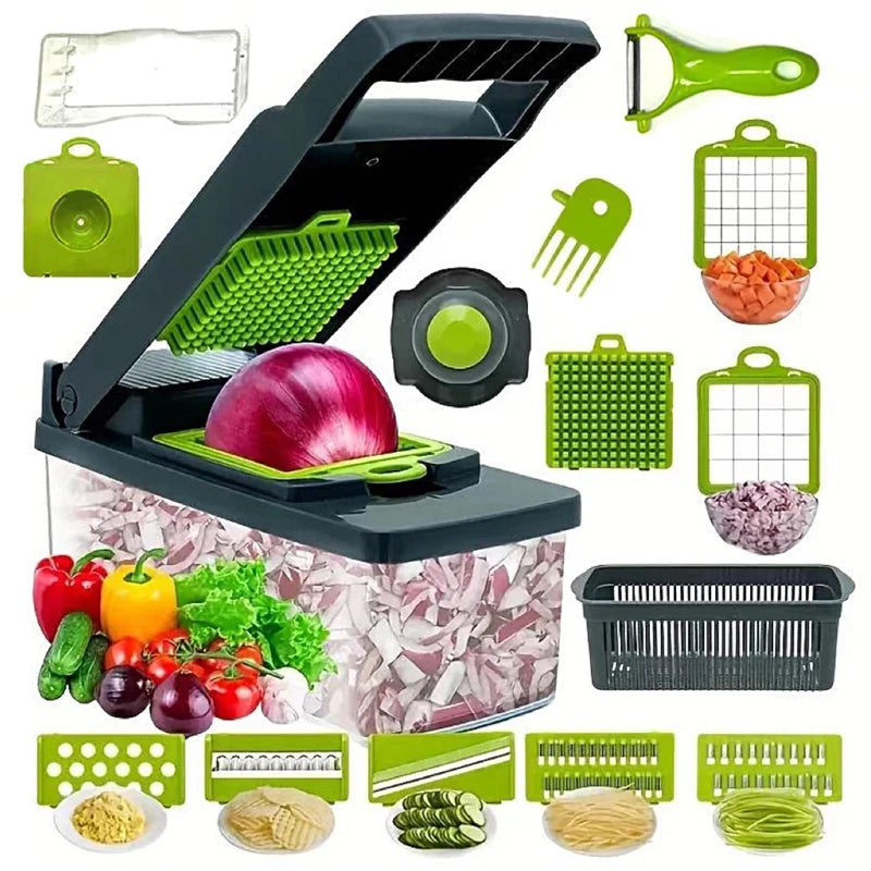 14-in-1 Multifunctional Vegetable Chopper & Slicer