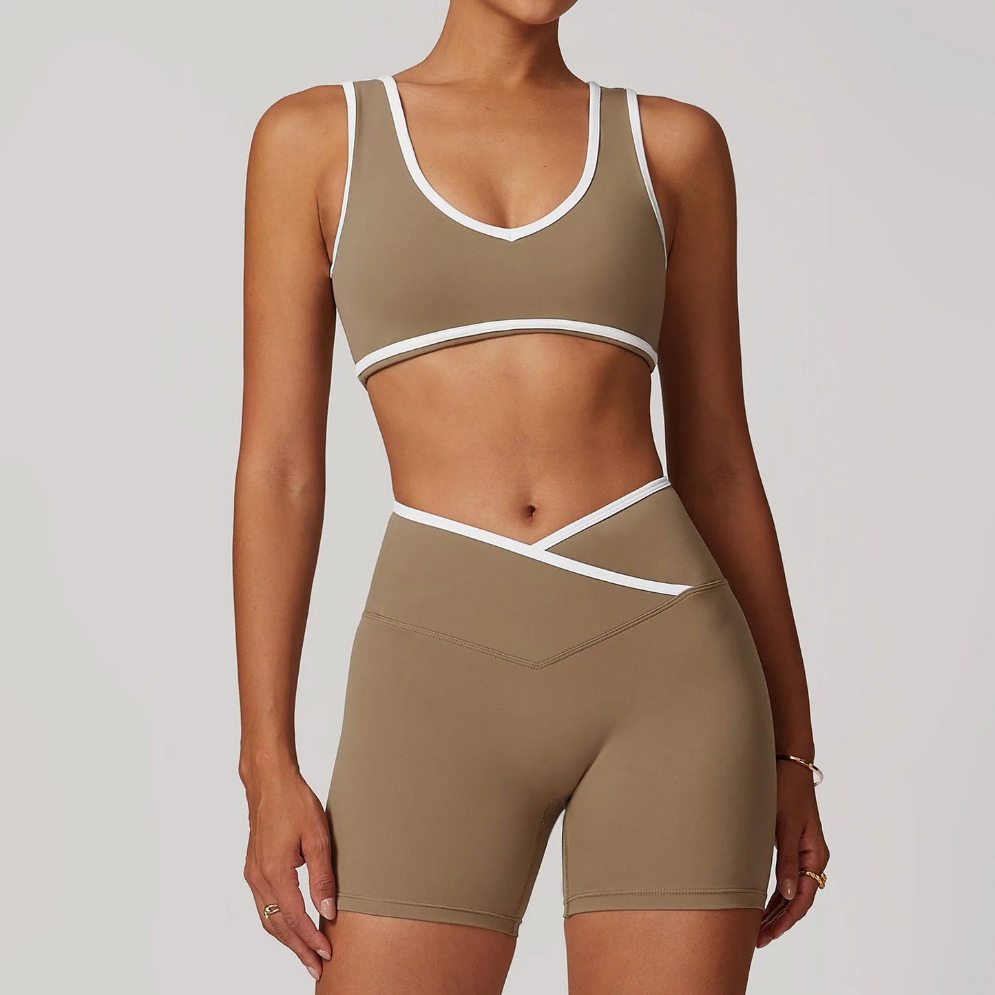 2PCS Women's Yoga Set – Long Pants or Shorts