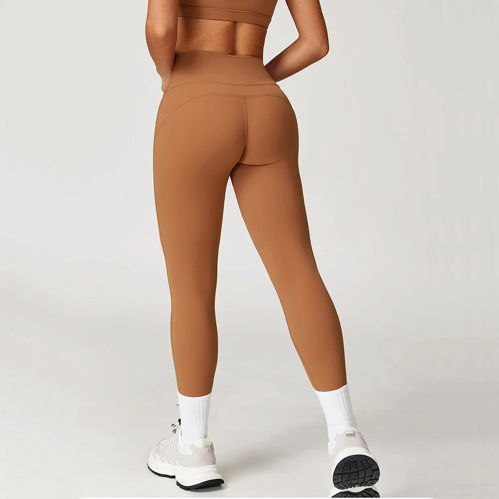 High-Waist Breathable Fitness Leggings – Multi Colors