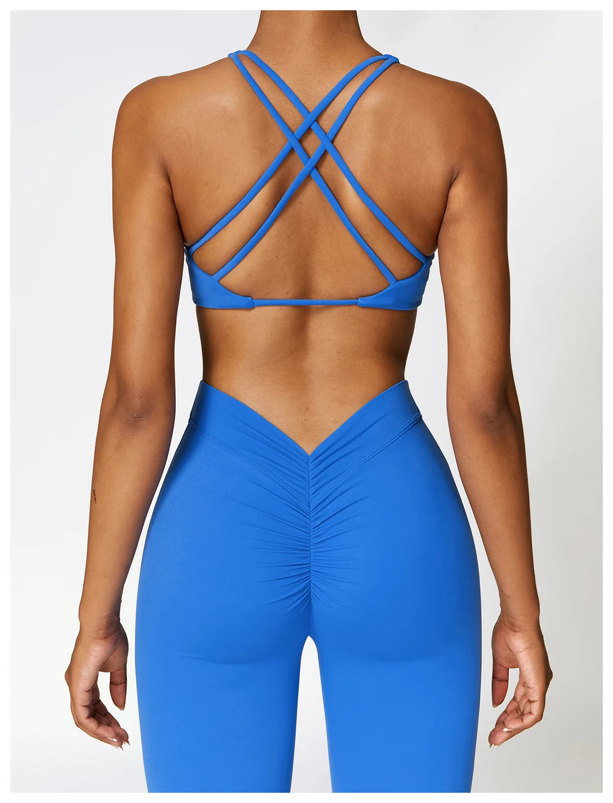 Women’s Cross-Back Push-Up Sports Bra – Breathable Crisscross Fitness Top (Multi Colors)