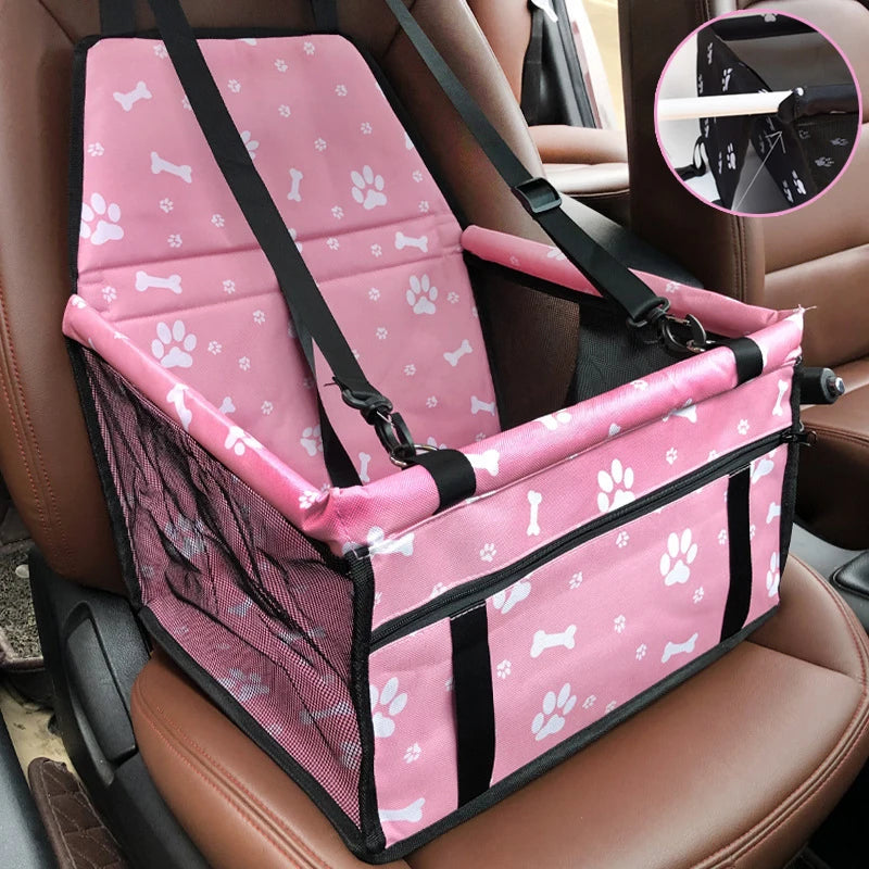Folding Pet Car Seat – Safe & Comfy Travel for Pets