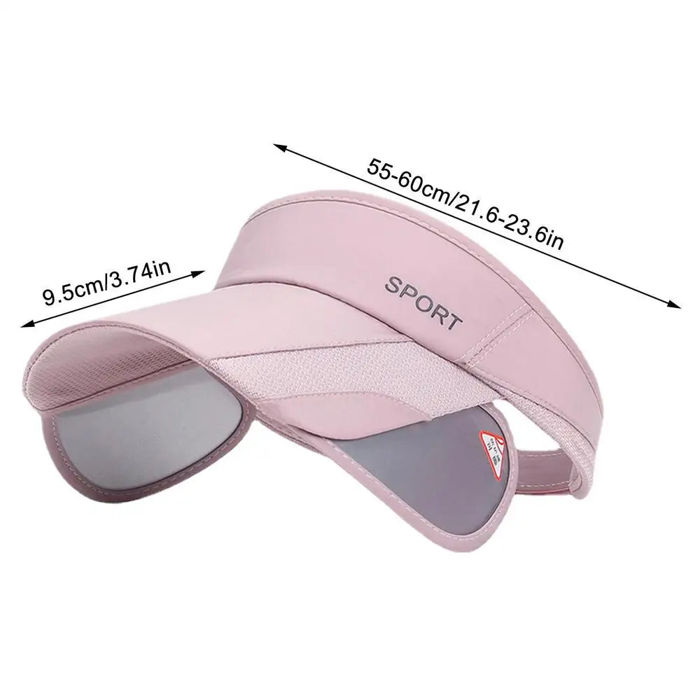 Women's Sport Sun Visor Hat – UV Protection for Running, Golf, Tennis & Outdoor Activities