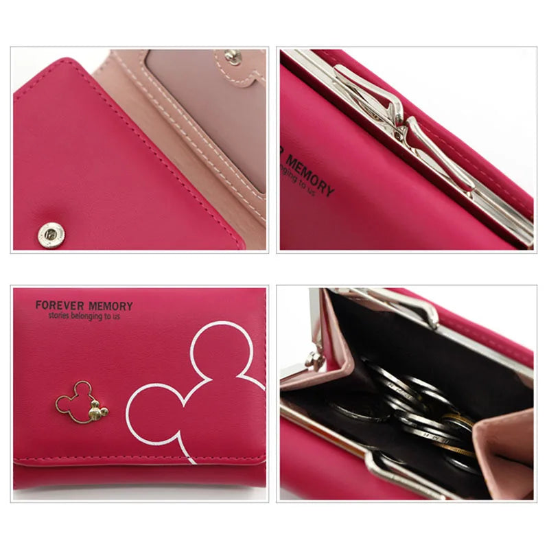 Mickey Mini Wallet – Stylish Women’s PU Leather Coin & Card Purse