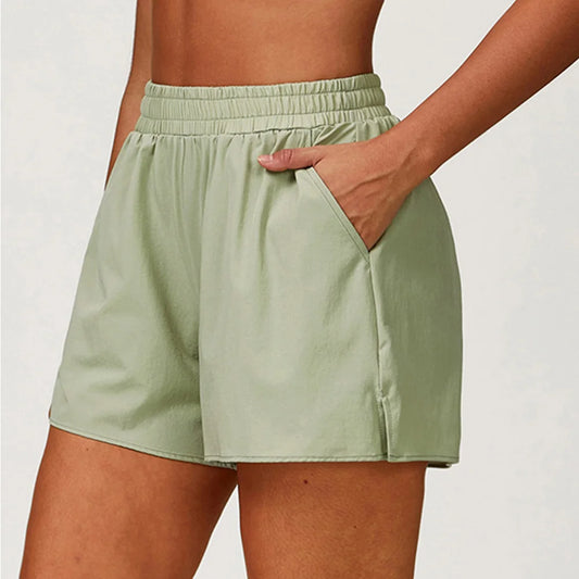 High-Waist Workout Shorts for Women – Multi Colors