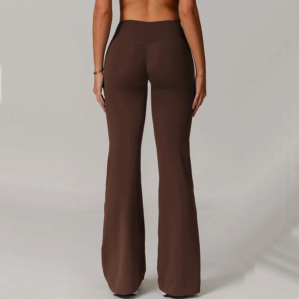 High-Waist Flare Workout Leggings – Multi Colors