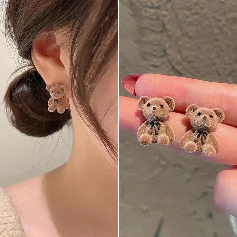 Cute Bear Earrings – Soft & Playful Charm