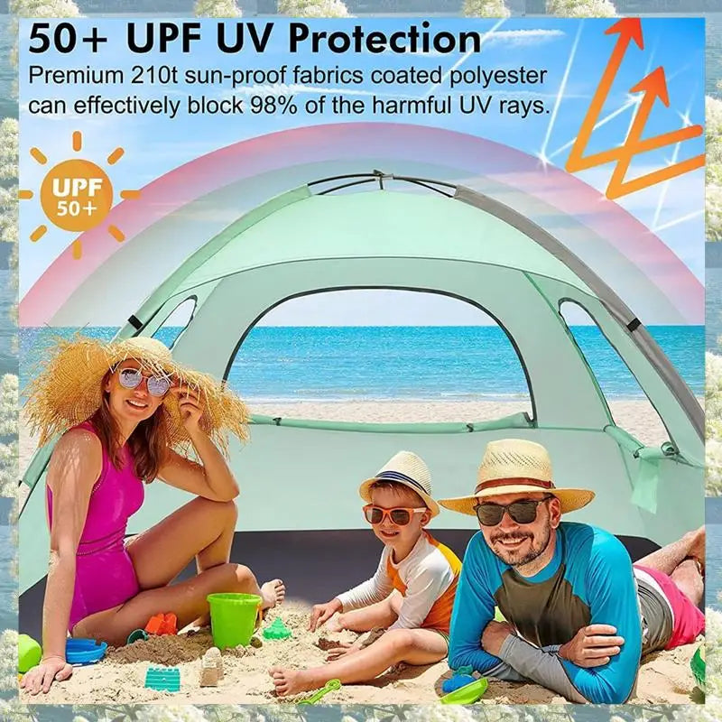 Windproof Portable Beach Tent