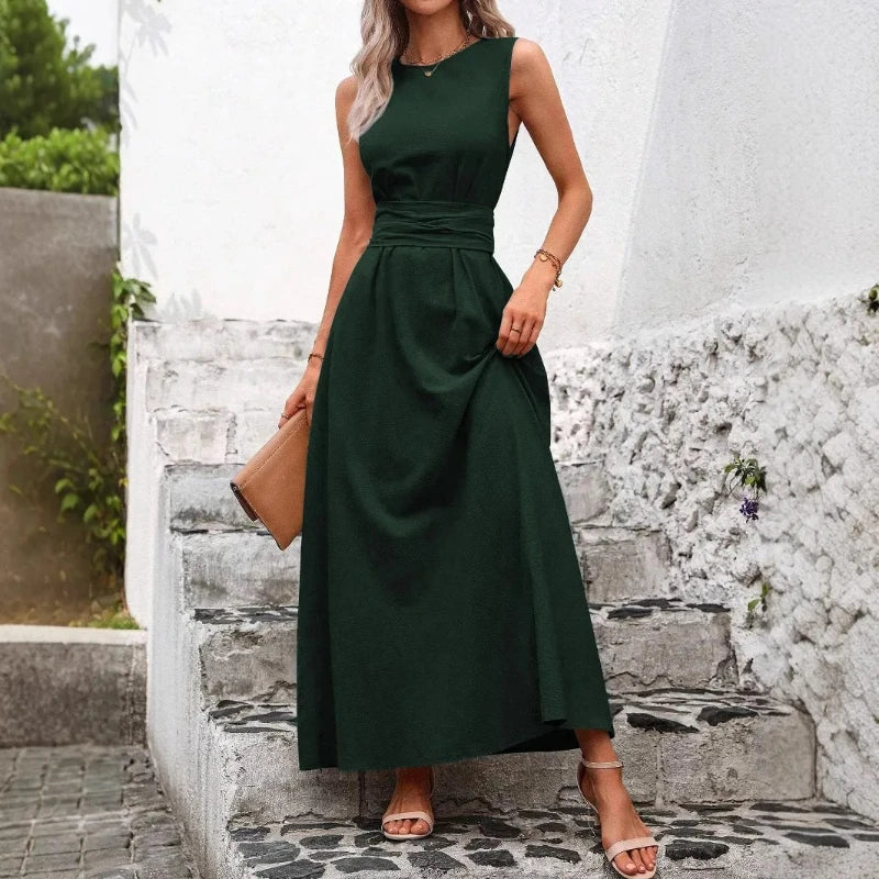Sleeveless Casual Maxi Dress