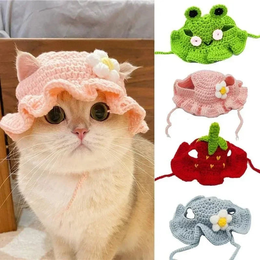 Cute Crochet Hat for Cats and Puppies