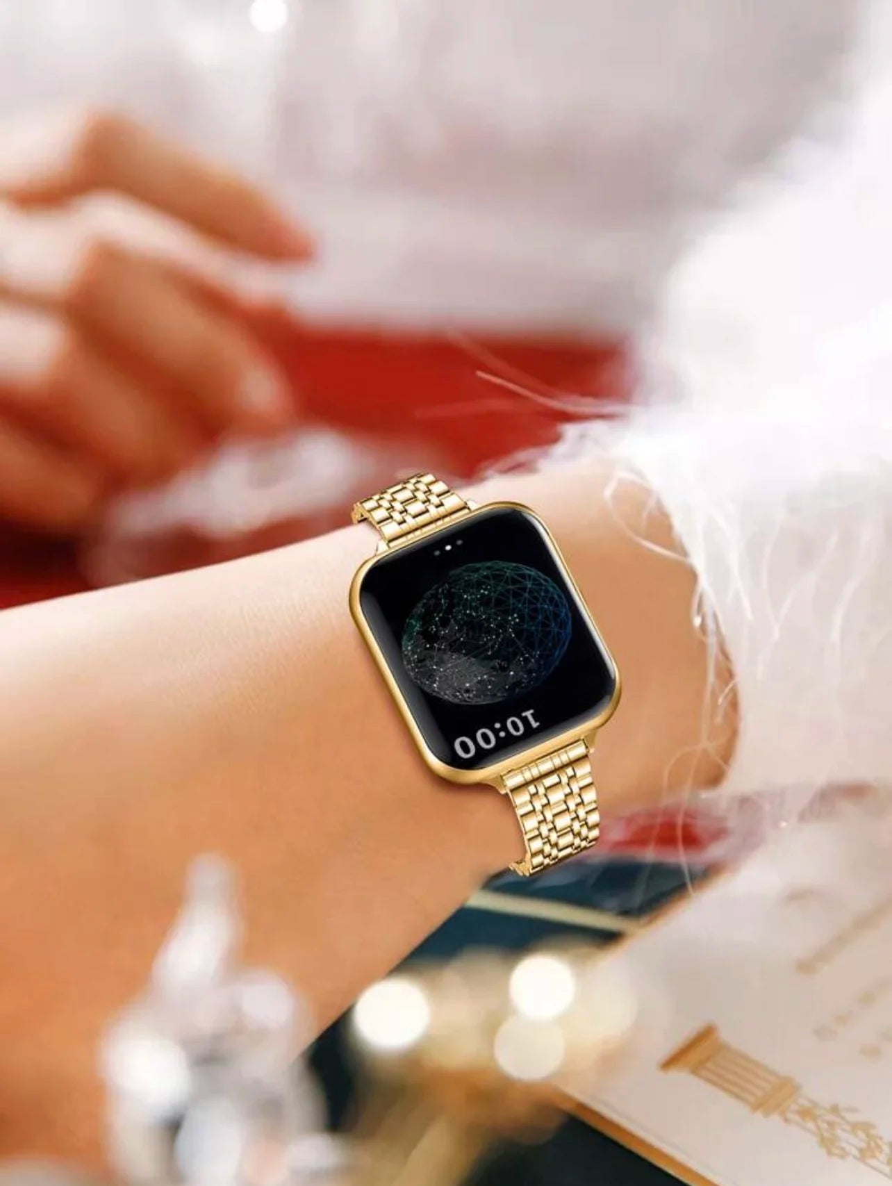 Luxury Two-Tone Stainless Steel Apple Watch Band – Silver & Gold Link Bracelet