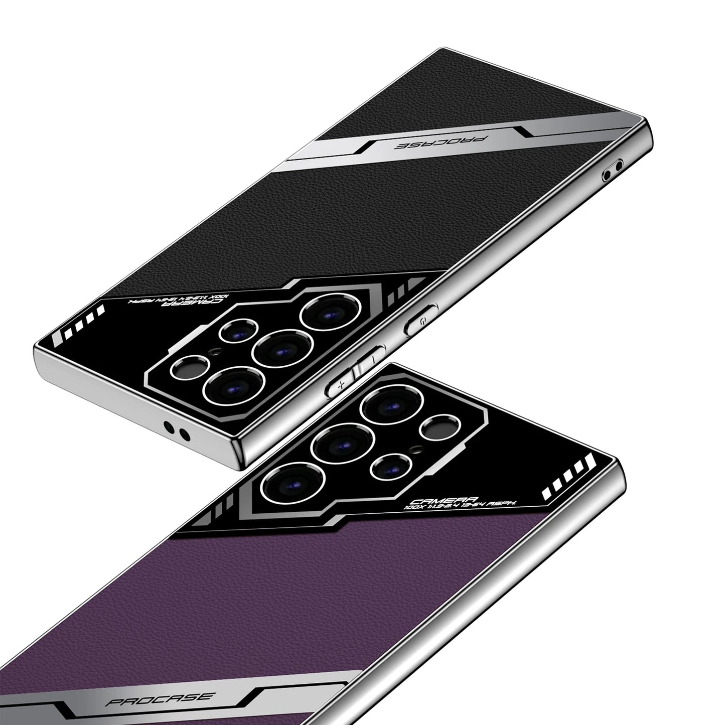 Luxury Leather Business Edition Phone Case – Soft Skin Feel Protective Cover for Samsung Galaxy S24 Ultra