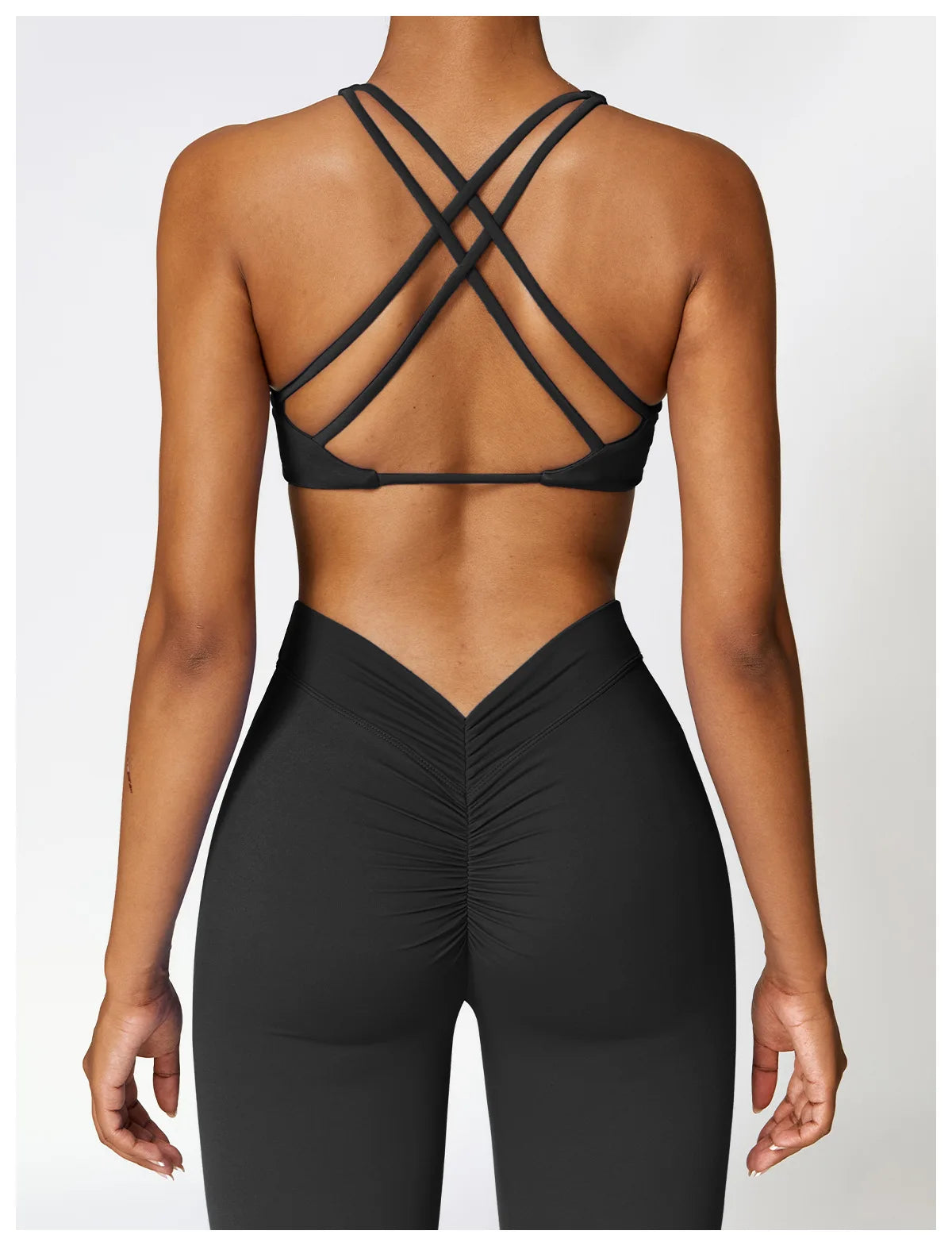 Women’s Cross-Back Push-Up Sports Bra – Breathable Crisscross Fitness Top (Multi Colors)