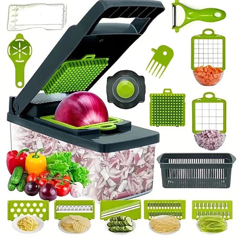 14-in-1 Multifunctional Vegetable Chopper & Slicer