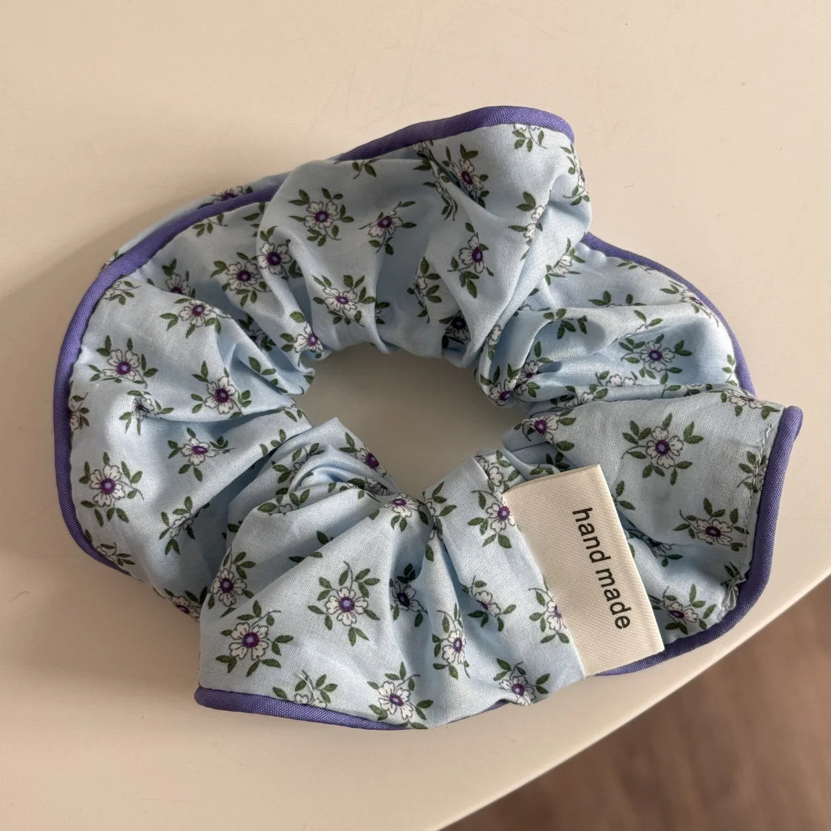 Large Korean Style Scrunchie – Candy Color Hair Tie for Bun or Ponytail