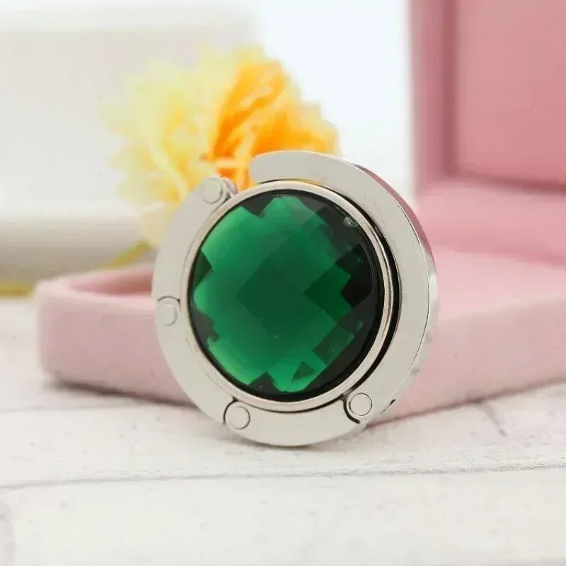 Foldable Crystal Bag Hook for Table