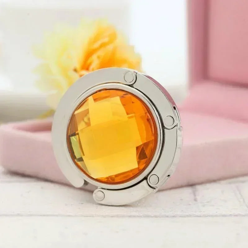 Foldable Crystal Bag Hook for Table
