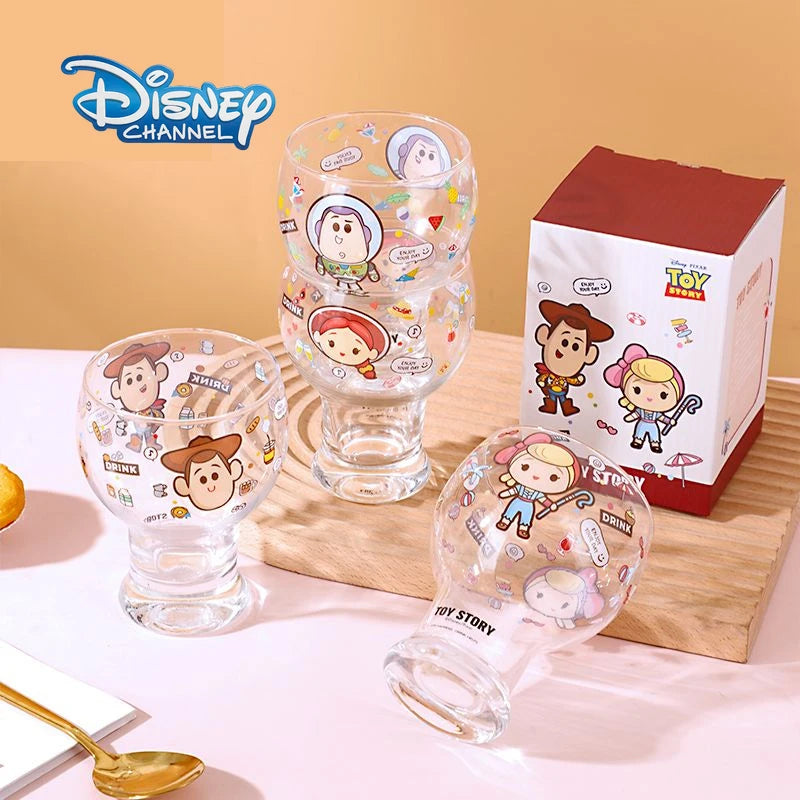 Disney Toy Story Glass Mug – Cartoon Sheriff Woody & Jessie Water Cup