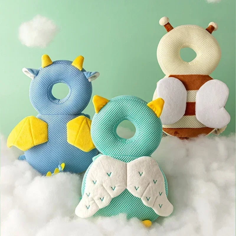 Baby Head Protector Pillow – Cartoon Angel Wings Safety Cushion